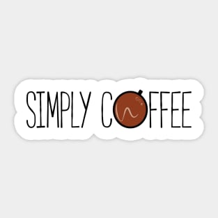 Simply Coffee Sticker